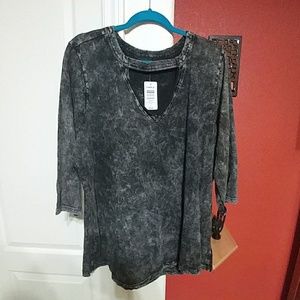 NWT - 
Enlarge

Mineral Wash Knit Choker Tee